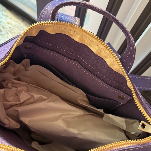 Portland Leather Goods - Classic Tote Backpack - Morning Glory - Picture 5 of 5